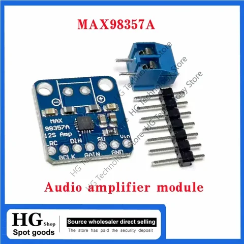 5 шт. MAX98357A модуль аудиоусилителя 3006 I2S 3 Вт усилитель класса D без фильтрации DIY плата усилителя мощности