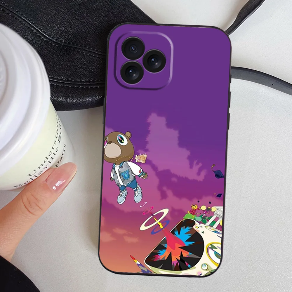 Чехол для телефона K-Kanye Singer West iPhone 12 11 13 14 15 16 Pro Plus черный мягкий силиконовый чехол