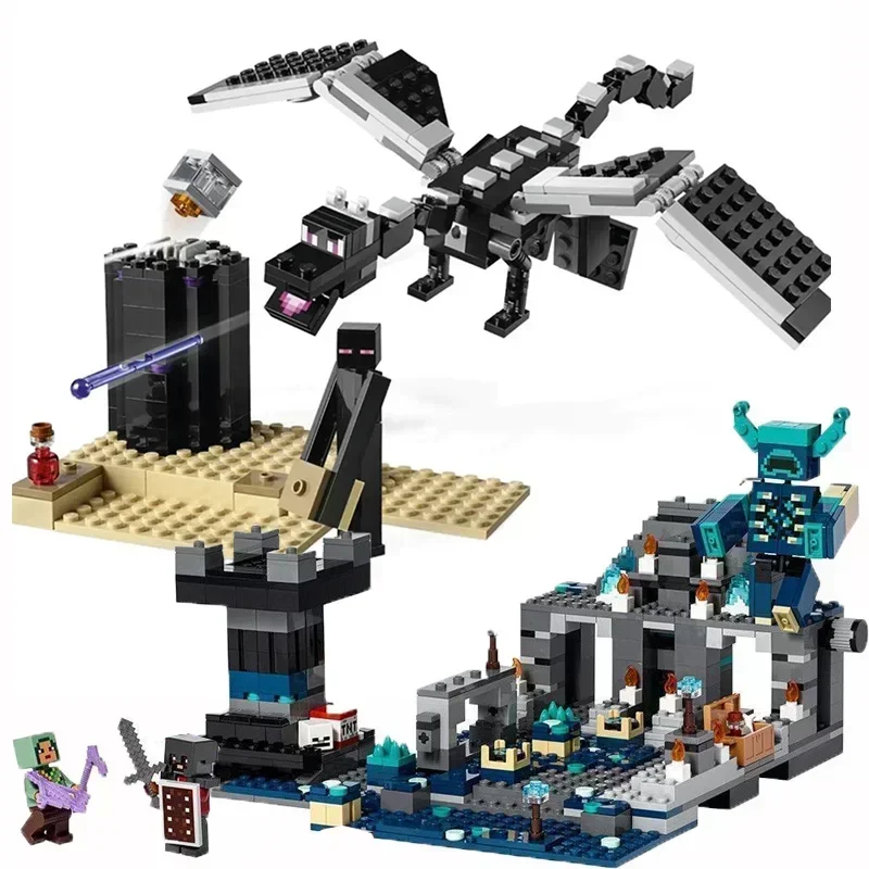 Совместимые My Worlds The Deep Dark Battle 21246 деревенская пещера строительные блоки игрушка