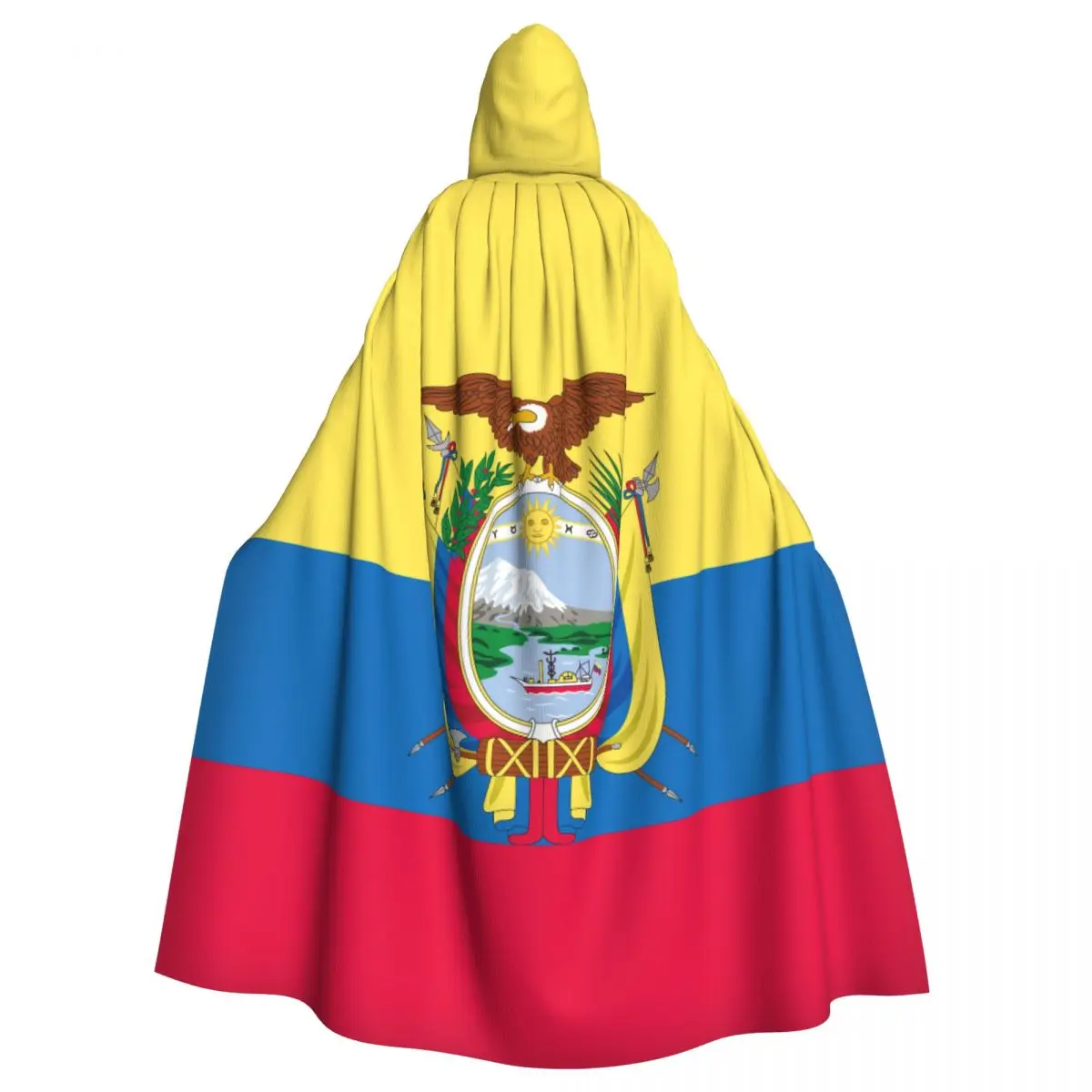 

Женский флаг Эквадора, накидка с капюшоном, средневековый костюм, ведьма, вампир, эльф Пурим, карнавал, Фотофон