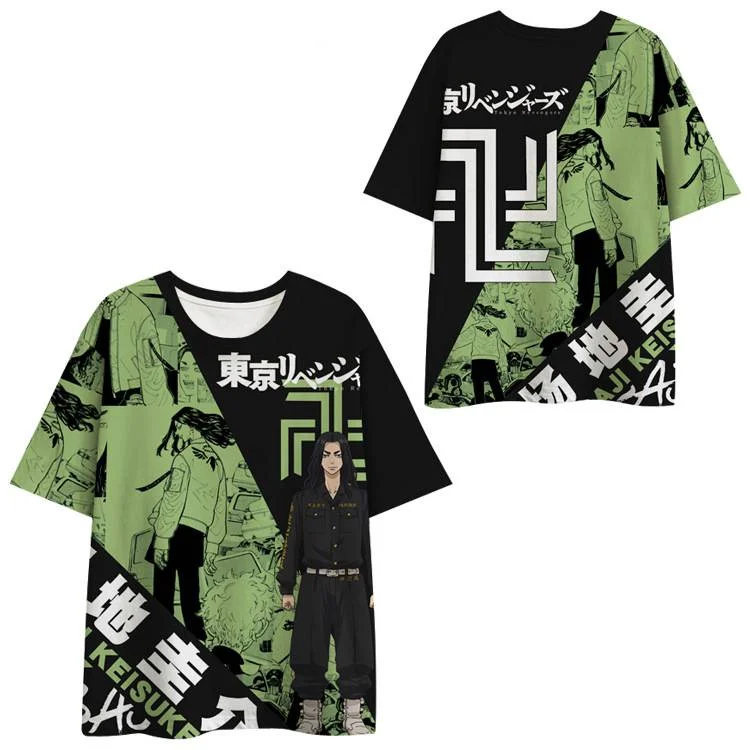 

Футболки с рисунком аниме Токийский Мстители, Детская футболка с 3D-принтом и круглым вырезом, уличная одежда, милые топы для мальчиков и девочек, модная летняя детская одежда