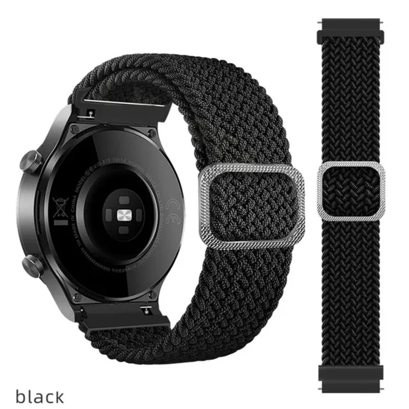 Ремешок для часов из плетеного нейлона 2022 мм для Huami Amazfit GTR 4 3 Pro 2 2e GTR 47mm Pace Stratos 3, ремешок для GTS 4 2 Mini Bip U, браслет (art.: 3920d4e260963) - 3920d4e260963