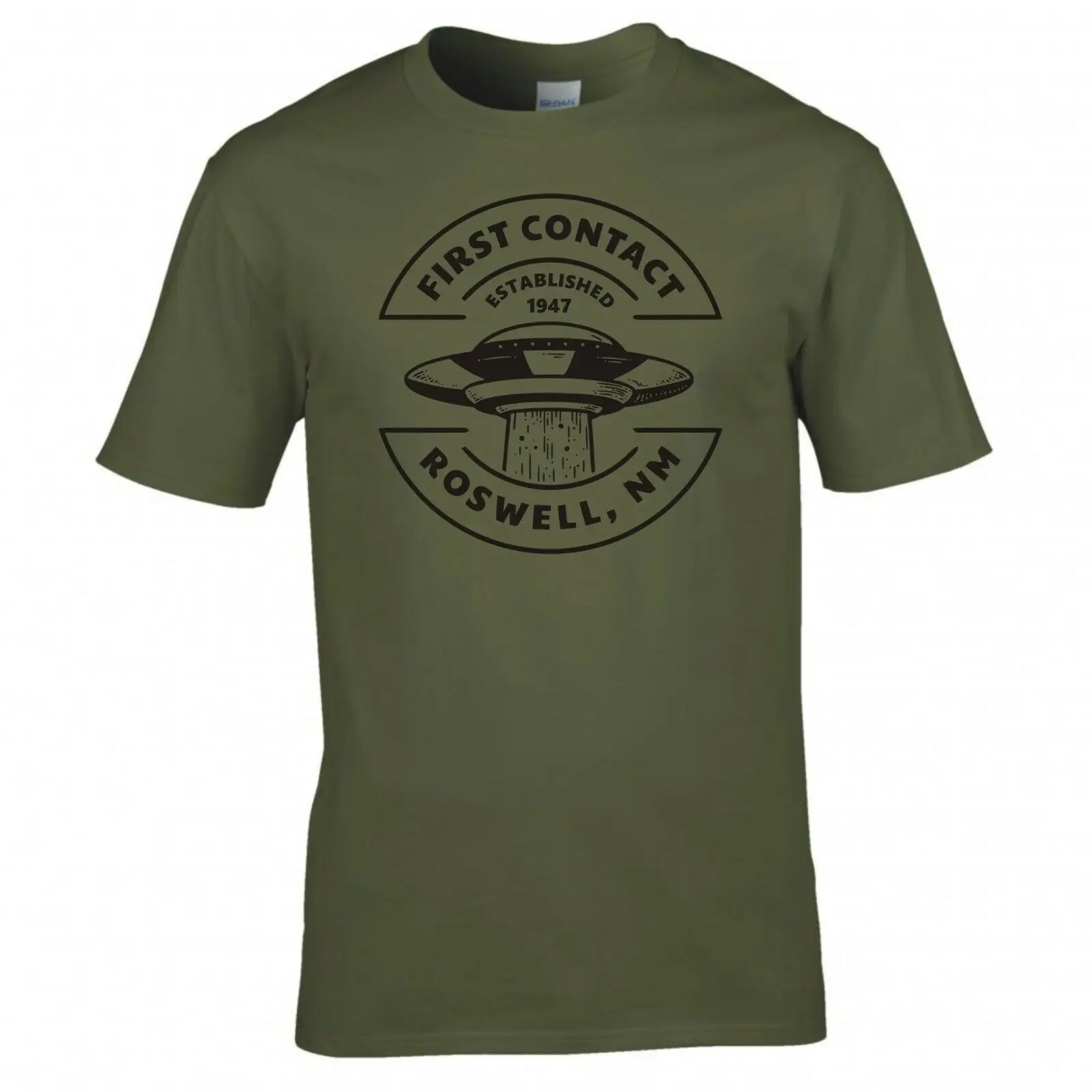 Забавная футболка Alien First Contact Roswell NM