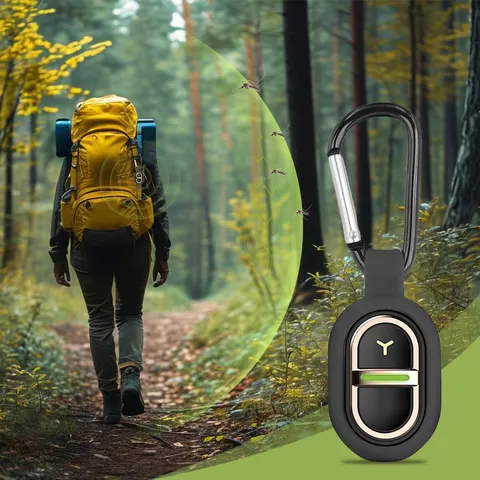 Ультразвуковой мини-репеллент от комаров перезаряжаемый портативный отпугиватель комаров с карабином для улицы