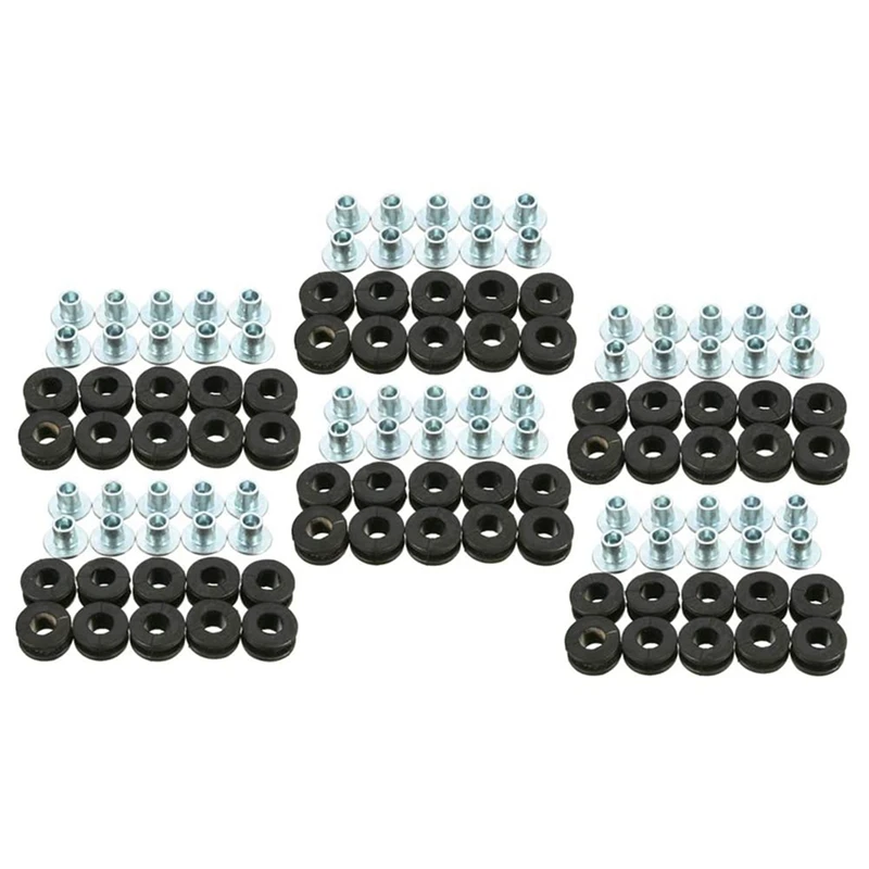 

BMDT-60Pcs Motorcycle Rubber Grommets Kits Motorcycle Windshield Bolts For Honda Yamaha Suzuki Kawasaki Fairings Rubber