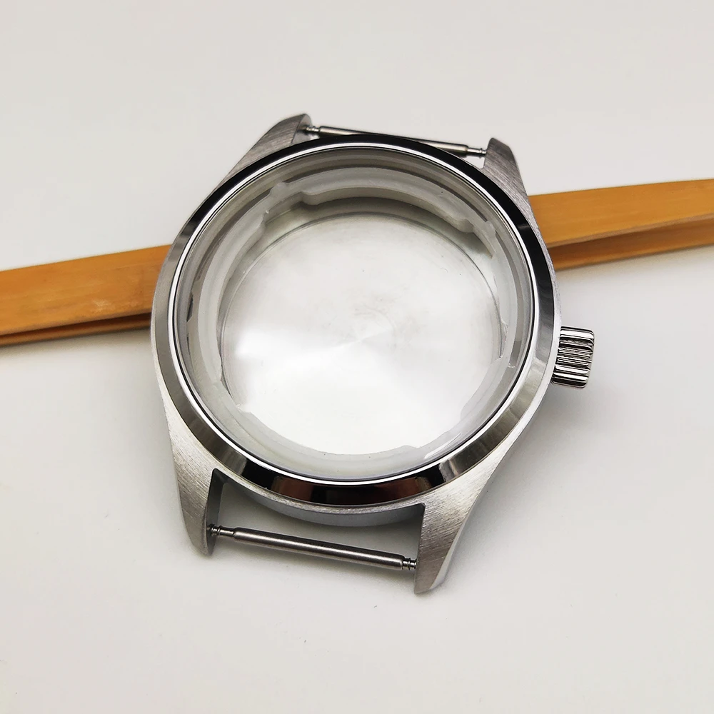 Men Watch Modification Accessories Mechanical Cases 40MM Stainless Steel Watch Case For NH35 NH36 Movement 33.5mm Dial