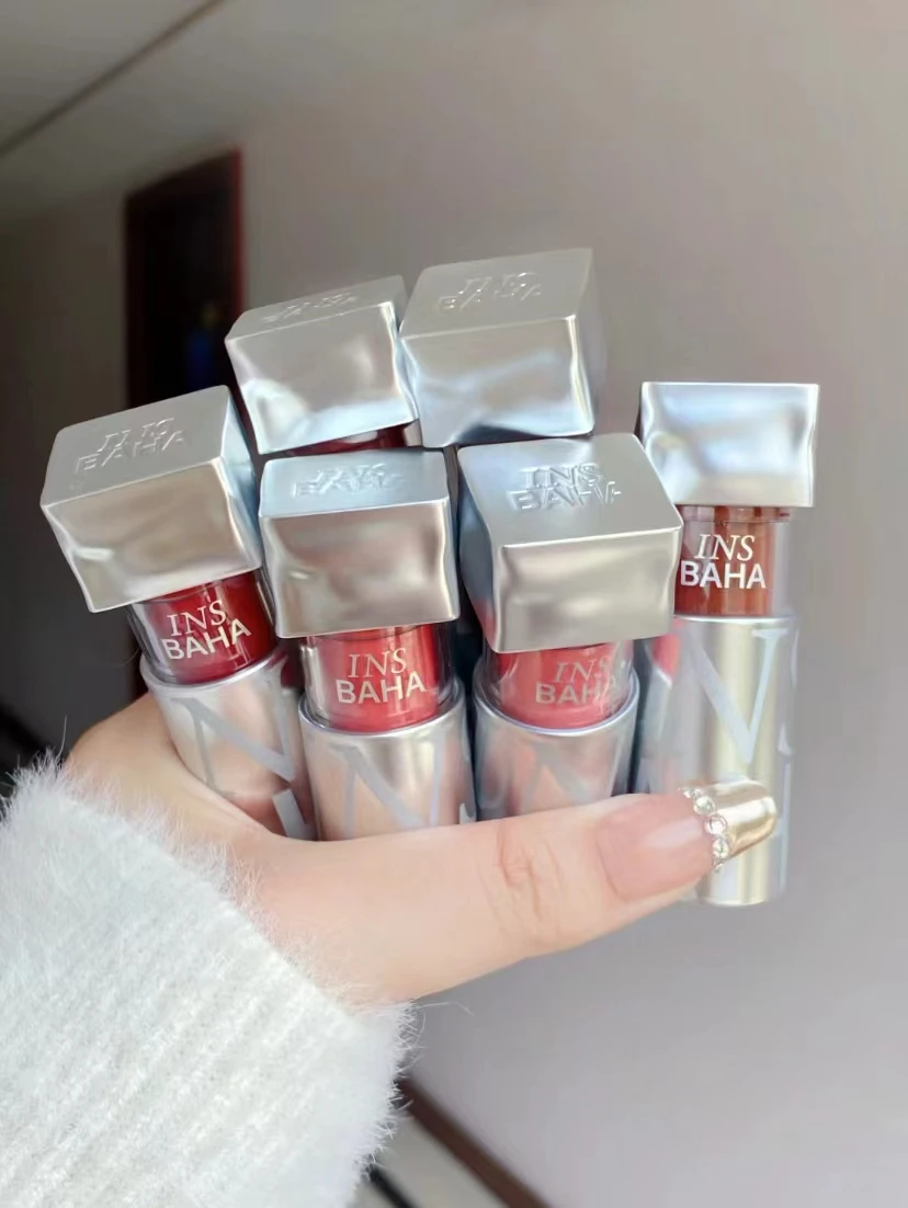 INSBAHA зеркальная глазурованная губная помада для лица Отбеливающая увлажняющая