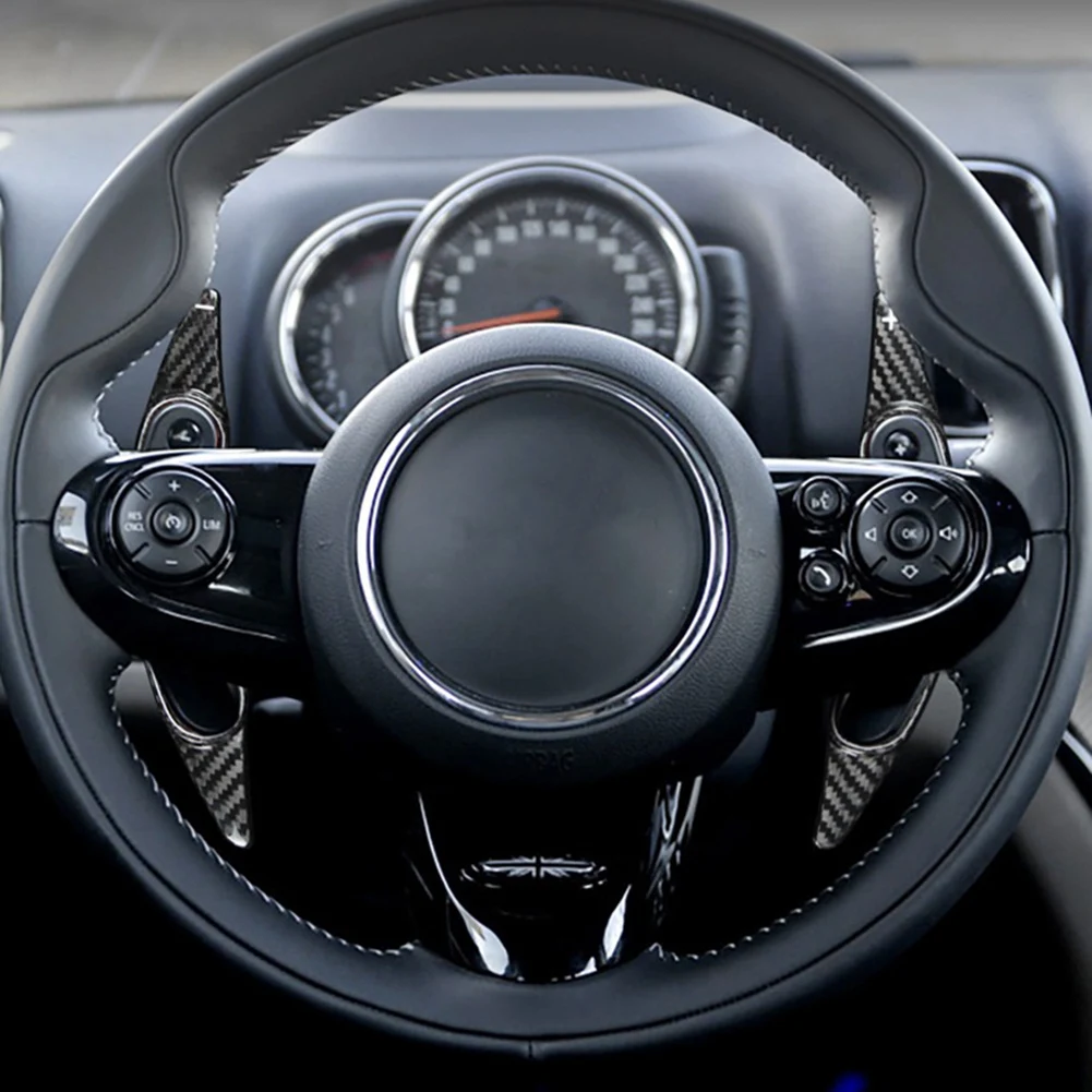 

Carbon Fiber Steering Wheel Paddle Shift for MINI Cooper S ONE JCW CLUBMAN MK3 F54 F55 F56 F57 F60 DSG Shifter Extension