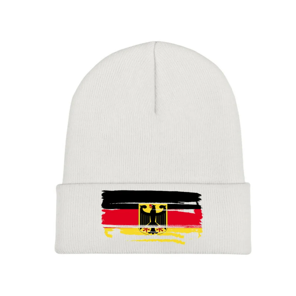 

Black Yellow Red German Empire Knitting Beanie Caps Skullies Beanies Ski Caps Soft Bonnet Hats Winter Warm
