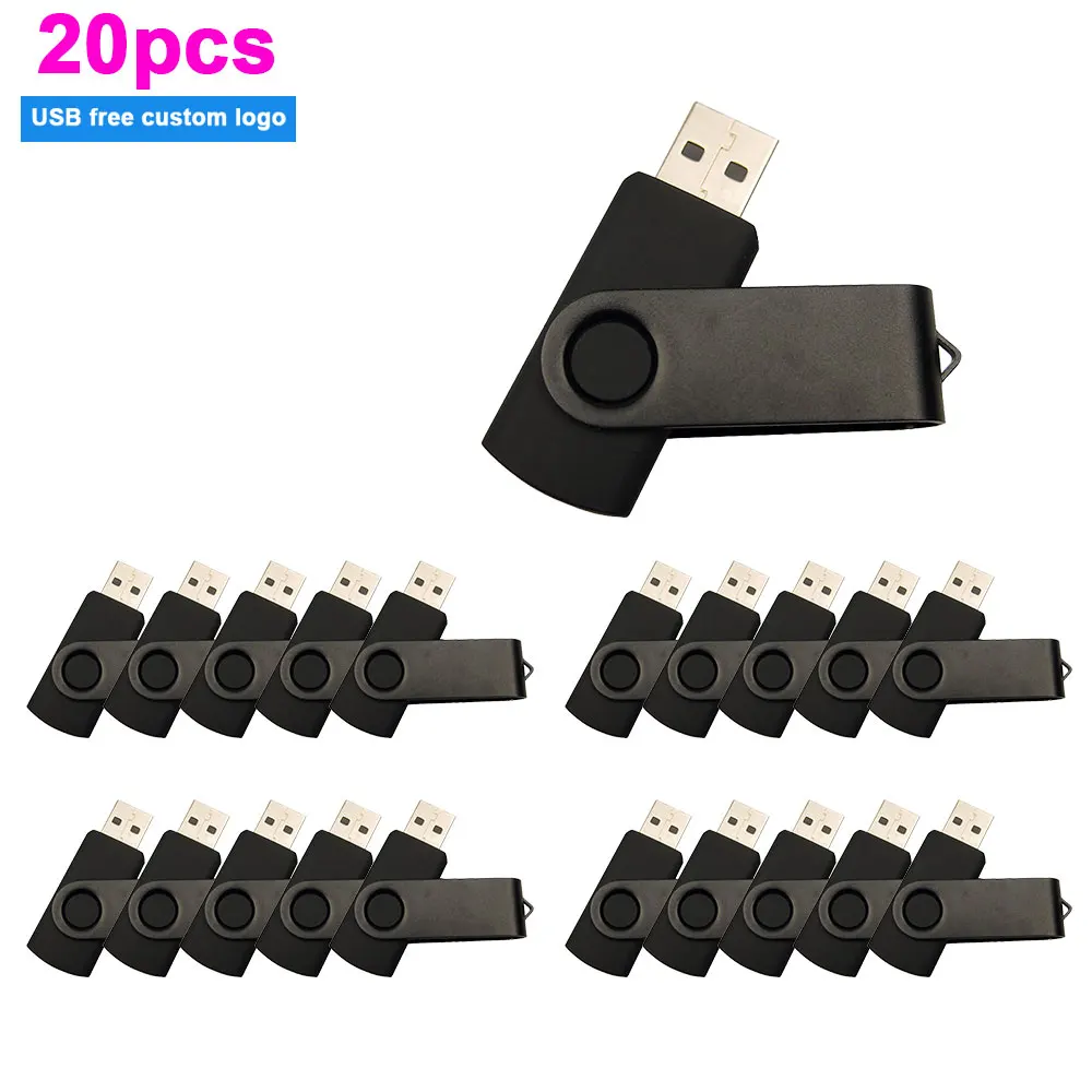 

Металлический USB флеш-накопитель с логотипом на заказ, 4/8/16/32/64 ГБ, флешка 2,0, карта памяти для деловых подарков, свадеб, 20 шт./партия
