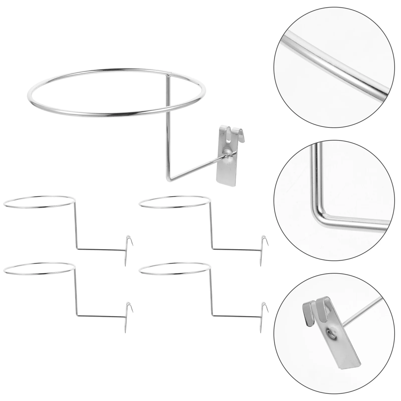 

5 Pcs Yiwu Motorcycle Hat Display Coat Hanger Basketball Rack Stainless Steel Holder