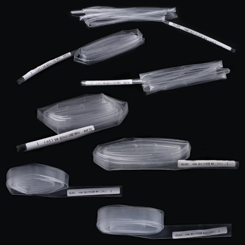 

1M 2 : 1 Heat Shrink Tube Tubing Sleeve Dia 2/3/4/5/6/8/10mm Transparent Wrap Wi Dropship