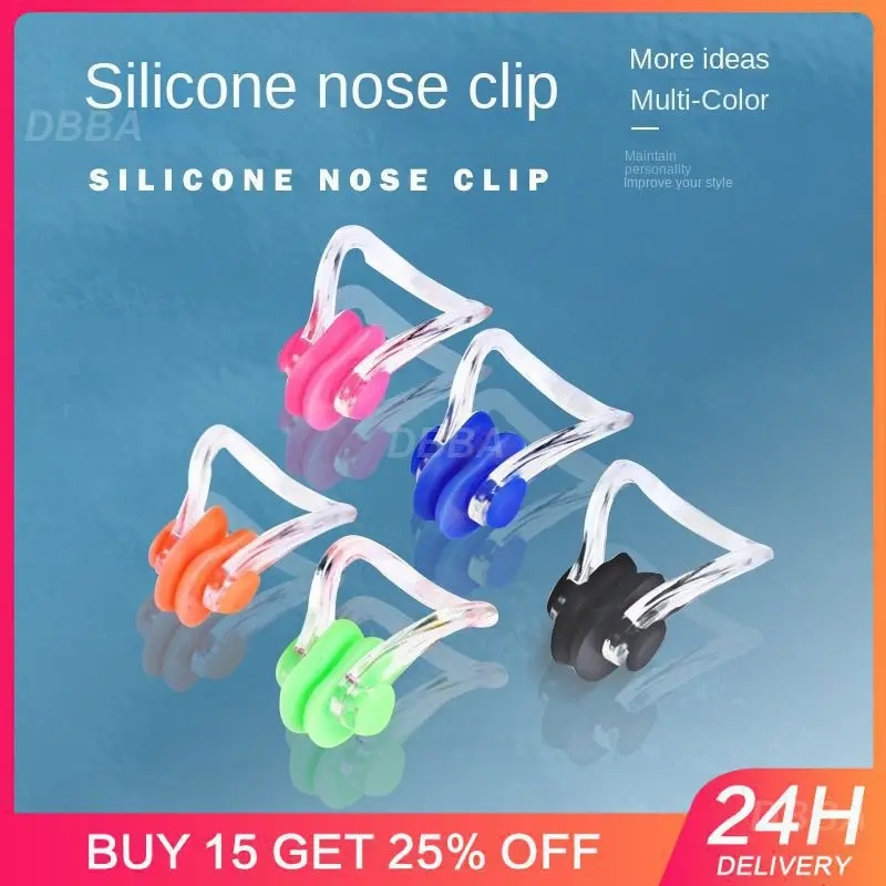 

Swimming Pool Accessories Comfortable To Wear Silicone Nose Clip Nose Clip Soft And Fitting Multiple Colors Swimming Accessories