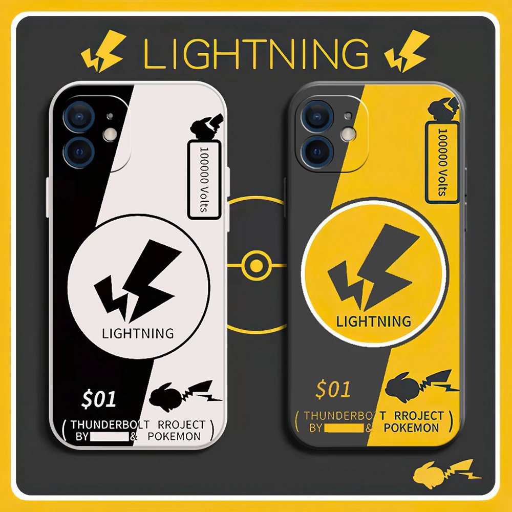 

Pokemon Pikachu Anti-fall Phone Case For IPhone 11 12 Pro MAX 7 Plus XR XS XS Max 13 Pro 7 8 6S Cartoon Cute Silicone Case Gift