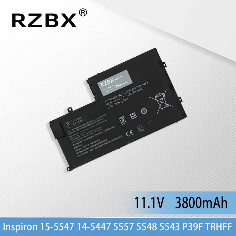 

RZBX TRHFF Laptop Battery For Dell Inspiron 5547 5545 5548 5447 5445 5448 14-5447 15-5547 Latitude 3450 3550 1V2F6 01V2F 43wh