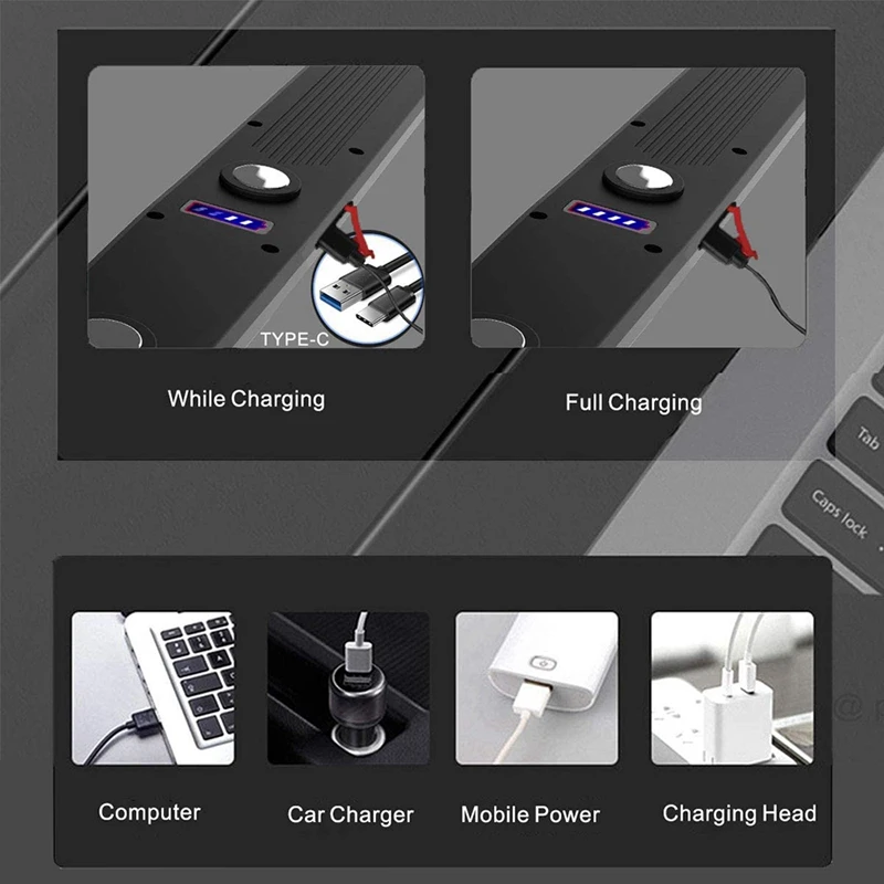 Фонари Рабочие осмотровые фонари двухцветные COB 5 Вт с регулируемой яркостью для