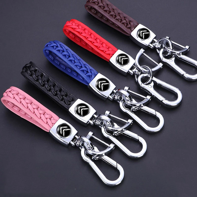 

Braided Rope Key ring Car Keychain Holder for Citroen DS C3 C4 Picasso Aircross C5 Aircross Elysee Berlingo Xsara Decoration