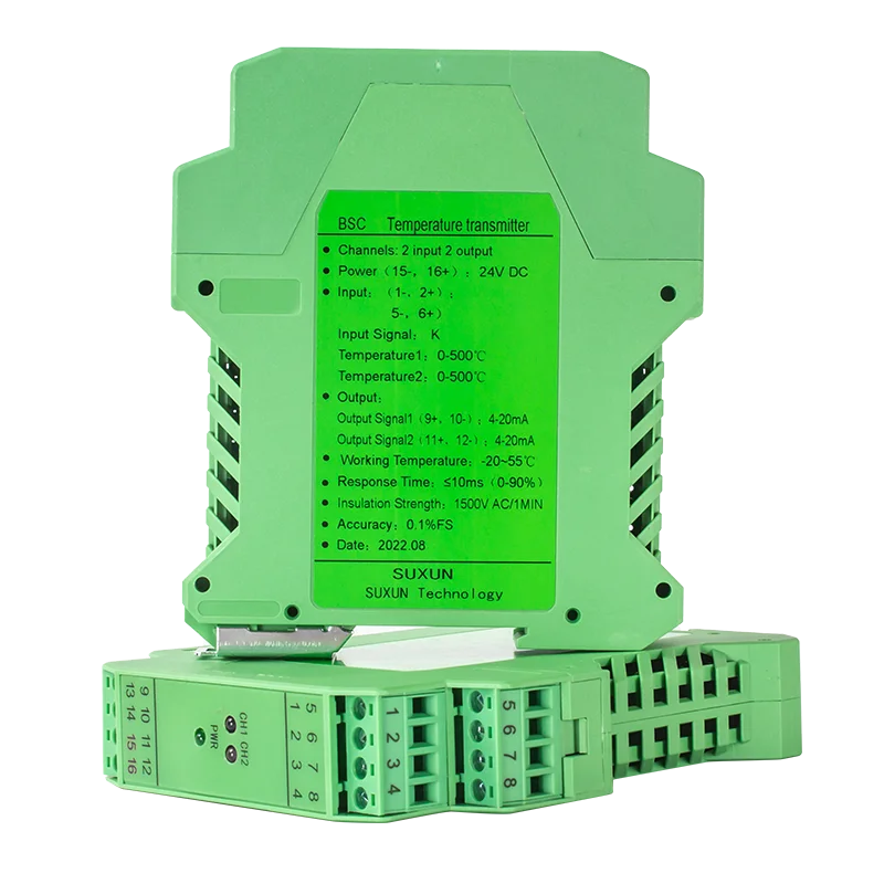 

Thermocouple K Type Temperature Transmitter AC220V Temperature Sensor Modbus 4-20mA 0-10v 0-5v Output Isolated Transducer