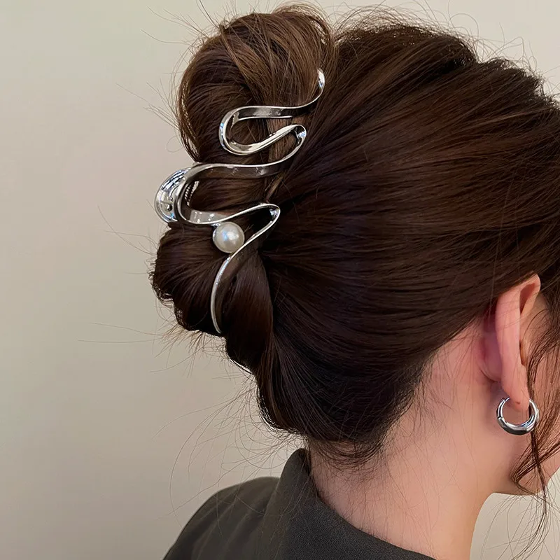 

Women Fashion Metal Geometric Hair Claw Clip Trendy Hair Clips Hair Clamps Hairpins Party Headwear Hair Accessories