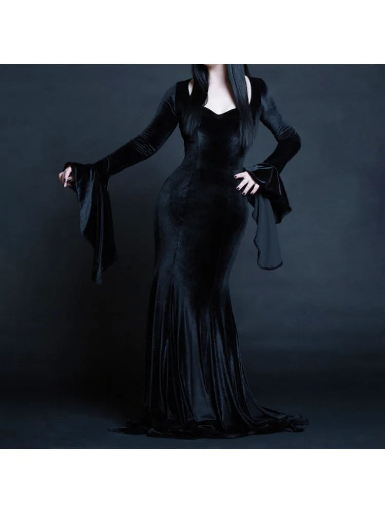 

Женское бархатное платье в стиле Харадзюку, винтажное платье в готическом стиле, с запахом на талии, в стиле панк, Харадзюку, Y2K, Осень-зима 2024