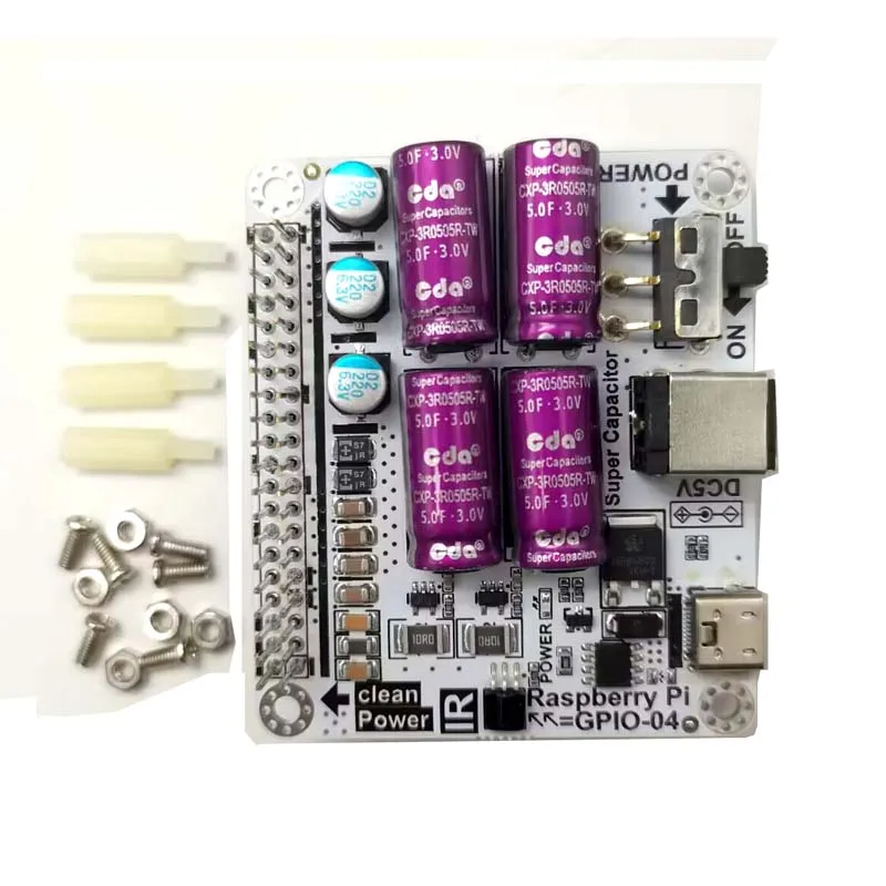 

DLHiFi Power Filter Farad Capacitor Purification Board For Raspberry Pi Moode Volumio Picoreplayer Runeaudio DAC HiFi Audio