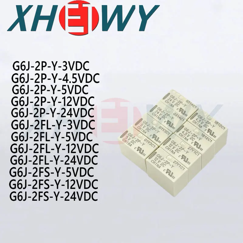 Фото Реле G6J G6JU-2P 2FS 2FL-4.5VDC 5VDC 12VDC 24VDC 4.5V Реле G6J-2FS-Y-5VDC G6J-2FS-Y-12VDC G6J-2FS-Y-24VDC G6J-2FL-Y-3VDC G6J №1