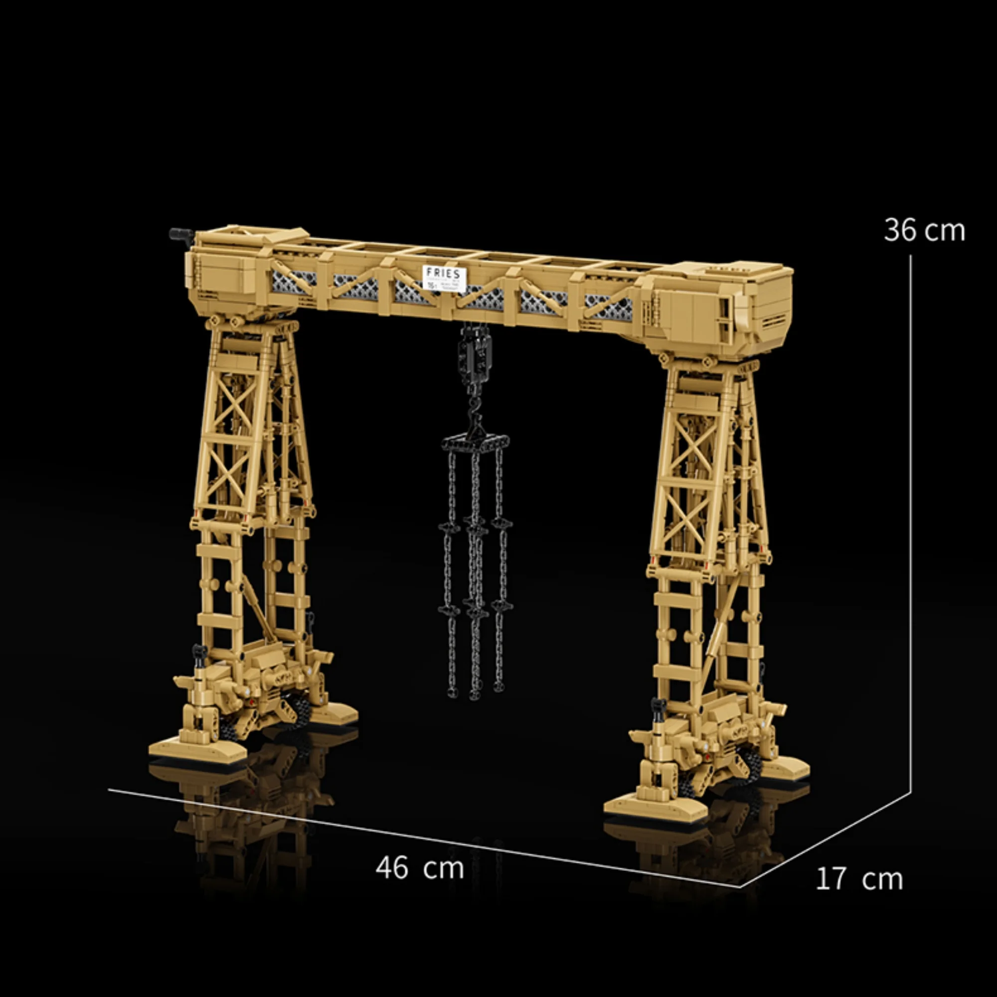 Конструктор Rivers Gantry Crane (2803 детали), 97037, Классический военный тяжелый мобильный подъемный кран, игрушки-конструкторы для взрослых, подарки (art.: 3920db16809df) - 3920db16809df
