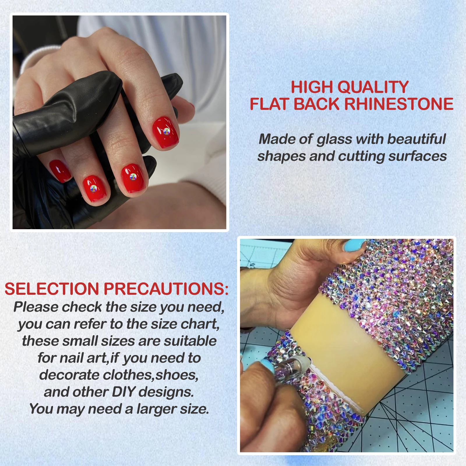 2880 шт. стразы для дизайна ногтей