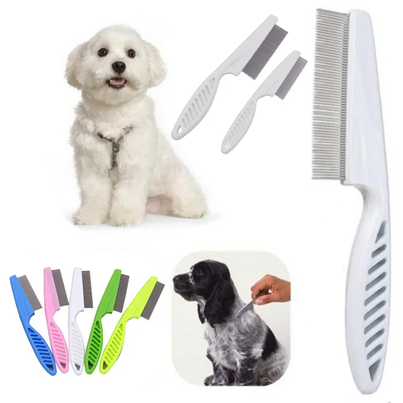 

Protect Flea Comb for Cats Dogs Pet Stainless Steel Comfort Flea Hair Grooming Tools Deworming Brush Short Long Hair Fur Remove