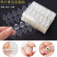 1000/1250PCS 5Sheet 6 Sizes Double Side Jelly Press On Nail Glue Adhesive Waterproof Tape/Stickers for Fake Nail/Toe Tips
