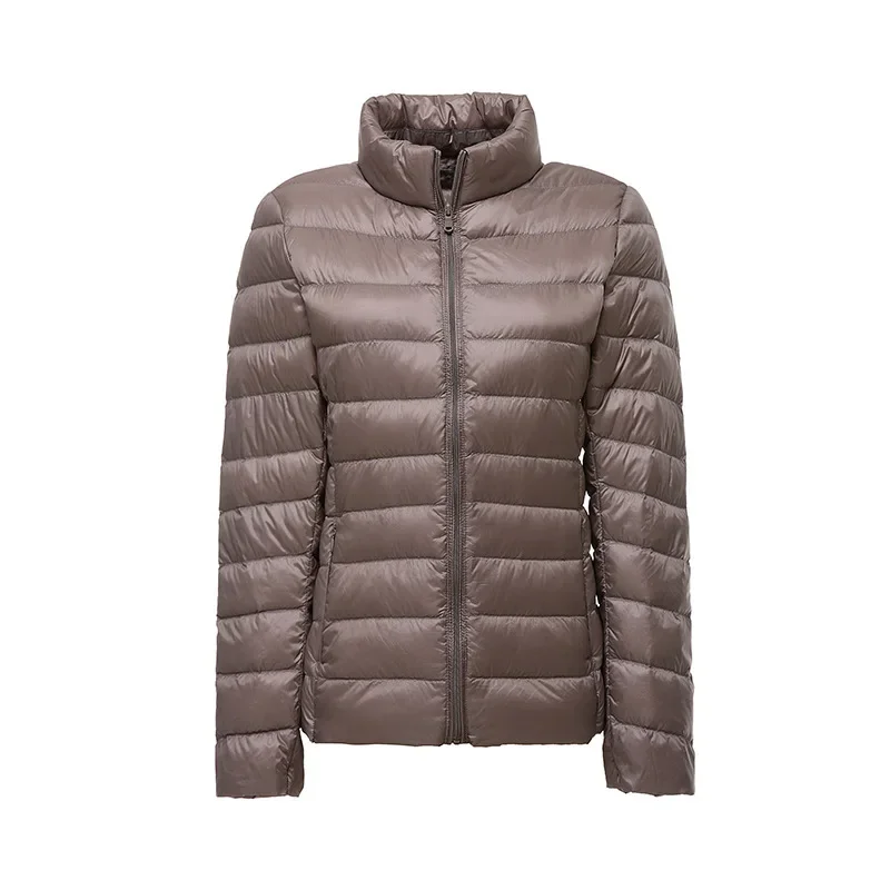 

New in Winter Women Ultralight Thin Down Jacket White Duck Down Jackets Full Sleeve Warm Coat Parka Female Portable Outwear