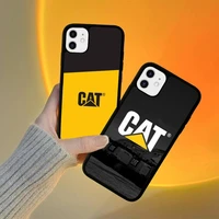 caterpillar logo phone case silicone pctpu case for iphone 11 12 13 pro max 8 7 6 plus x se xr hard fundas
