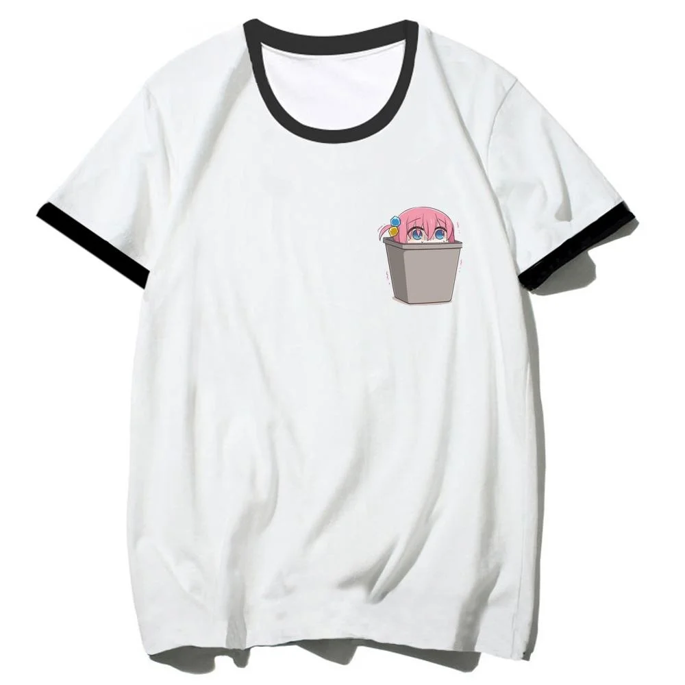 

Женская футболка Bocchi the Rock манга Рио, забавная женская футболка, одежда с графическим рисунком из аниме