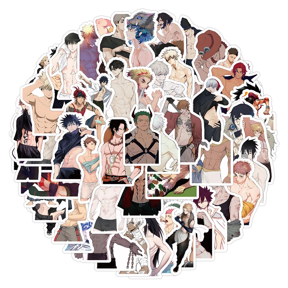 10/30/60 шт. аниме наклейки манга обнаженные мускулы украшения чемодан ноутбук
