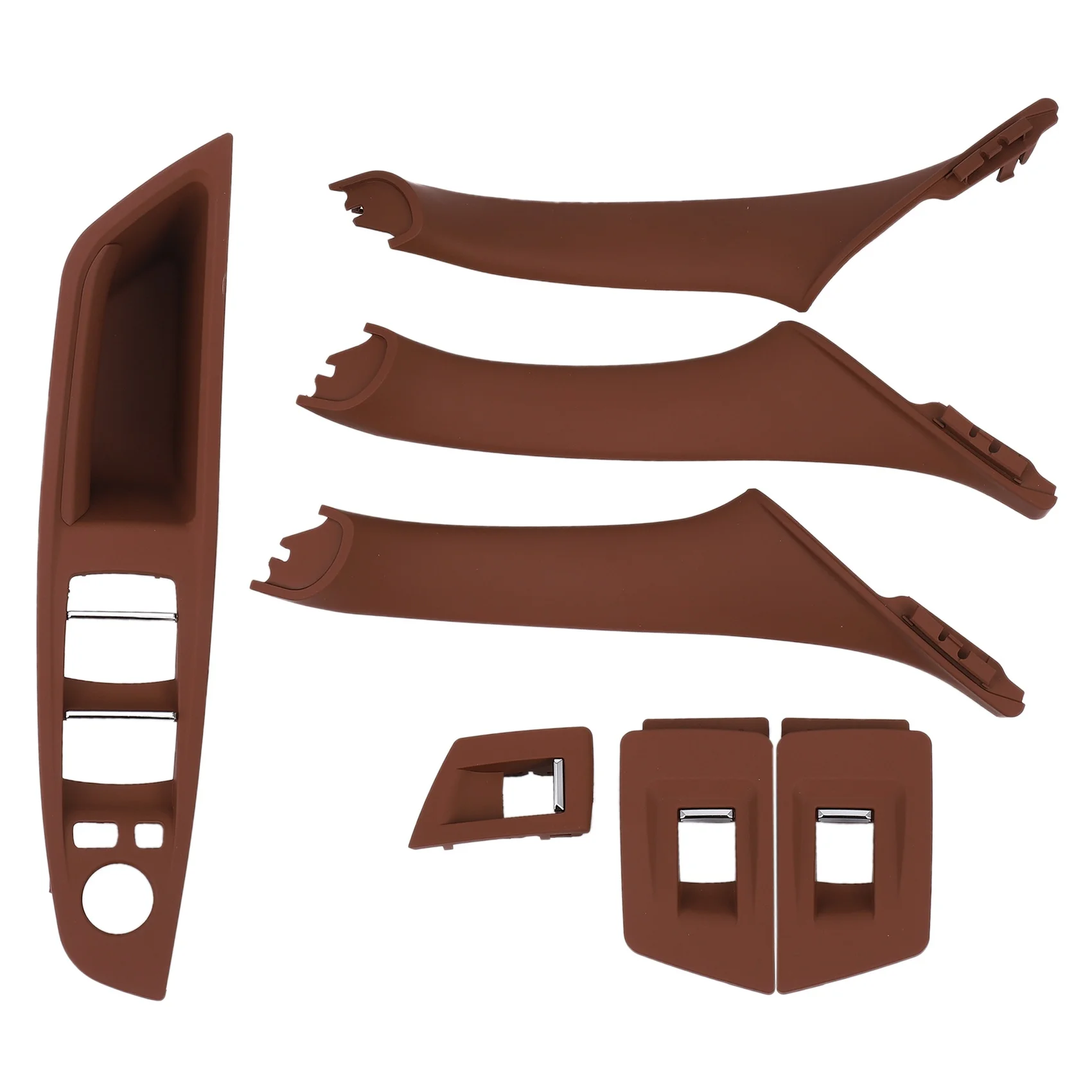 

Левый руль для Bmw 5 серии F10 F11 520 525 внутренняя дверная ручка автомобиля внутренняя дверная панель Натяжной отделочный чехол (красное вино)