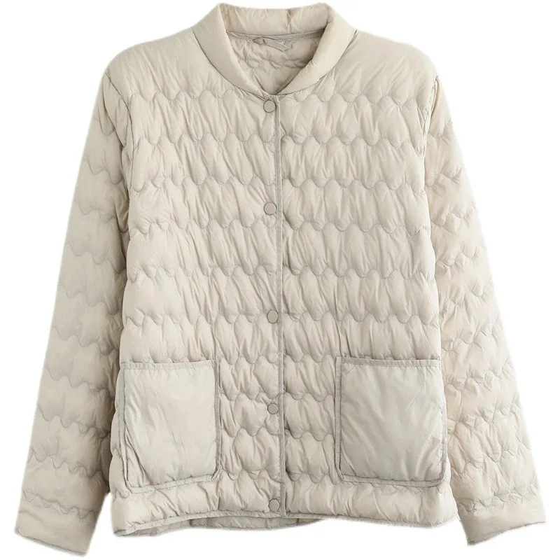 Корейская мода осень-зима женская короткая куртка 2024 новые женские парки легкая