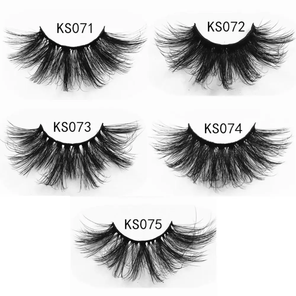 

7Pairs/box 25MM Handmade Women Beauty Fiber Fuffy Lashes Eye Extension Half False Eyelashes Thick Long Eye Lashes