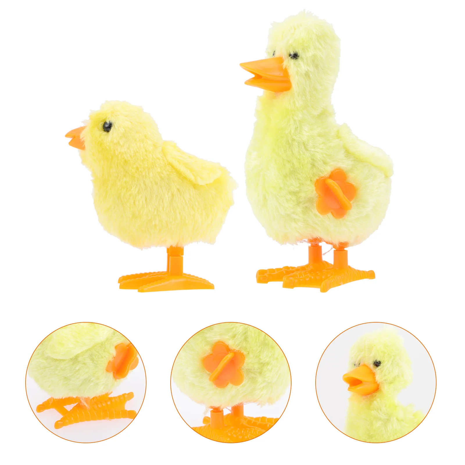 

1Set Wind-up Toys Adorable Chicken Clockwork Plush Wind-up Duck