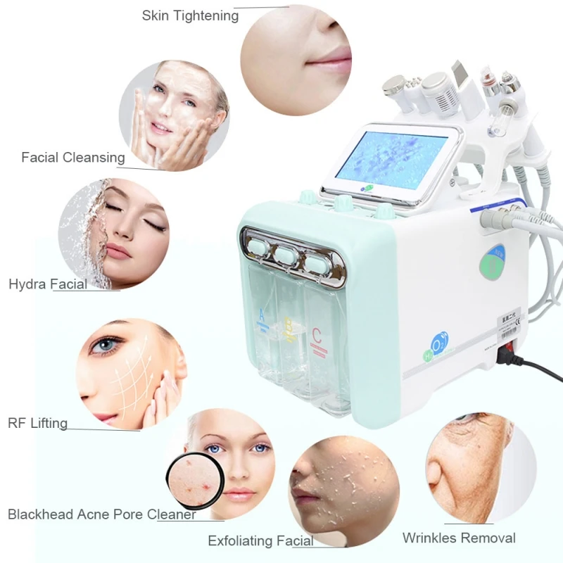 

Популярный косметический аппарат 7 в 1 с маленькими пузырьками 2023, гидравлическая очистка h2o2, гидравлический аппарат для лица, делает кожу гладкой и упругой для женщин