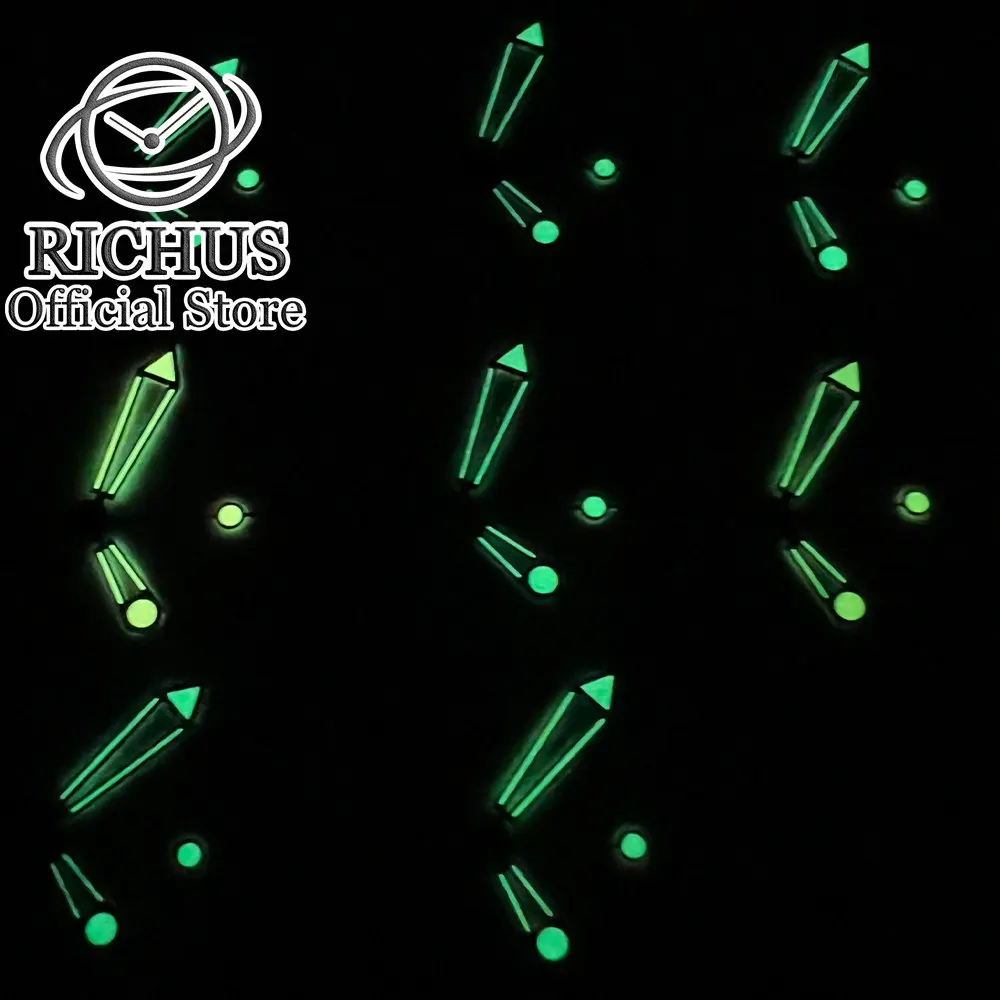 Зеленые светящиеся стрелки для часов NH35 NH36 ETA 2836 2824 Miyota 8205 8215 821A Mingzhu DG2813 3804