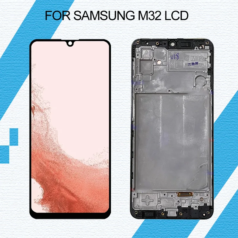 

Новый ЖК-дисплей 6,4 дюйма M32 4G для Samsung Galaxy M32 Сенсорная панель стеклянный экран дигитайзер M325F M325F/DS сборка с рамкой