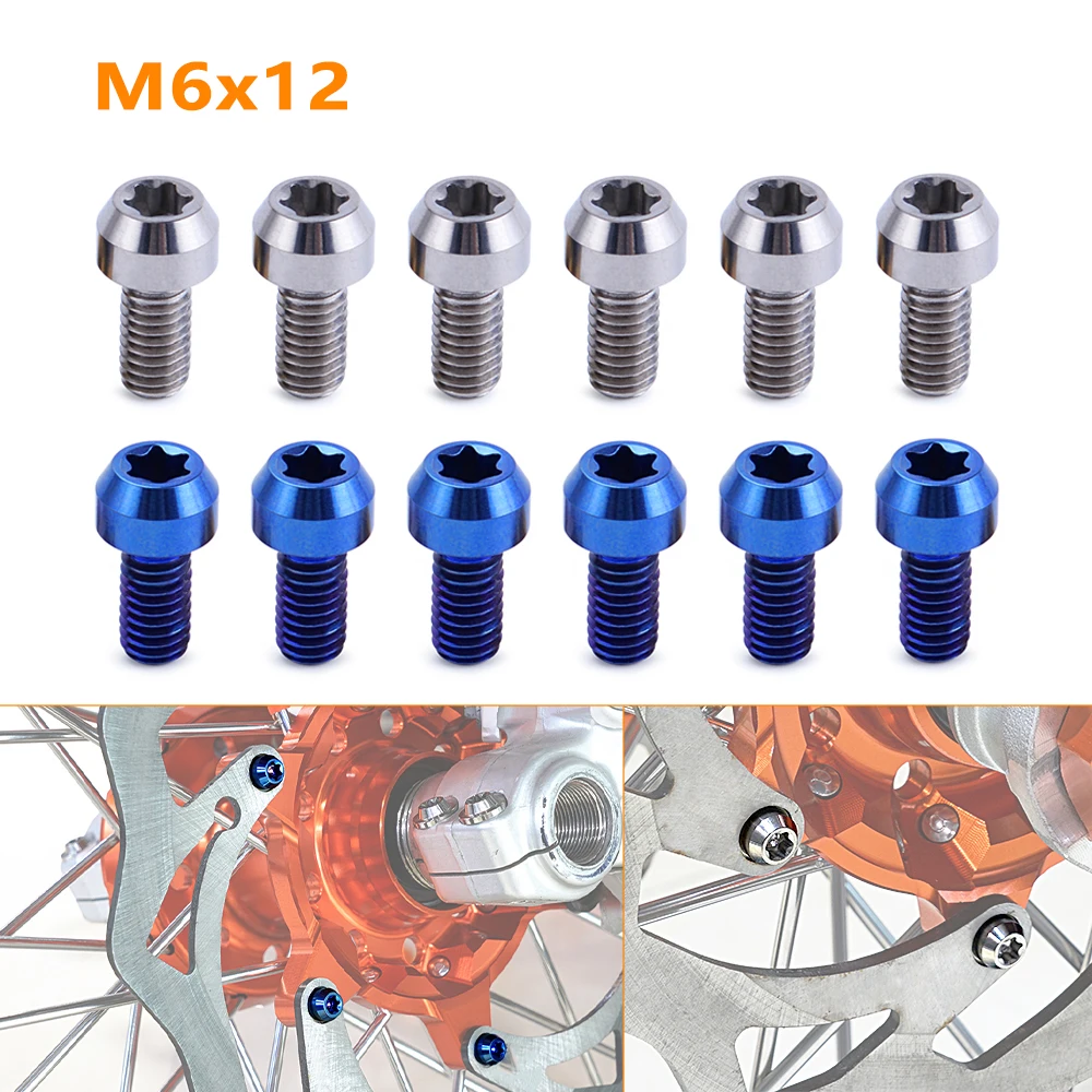 6/12 шт. болты тормозного диска для KTM 125 200 250 300 350 450 525 530 SX SXF XC XC-F EXC-F XCW 6 дней/TPI 01-20