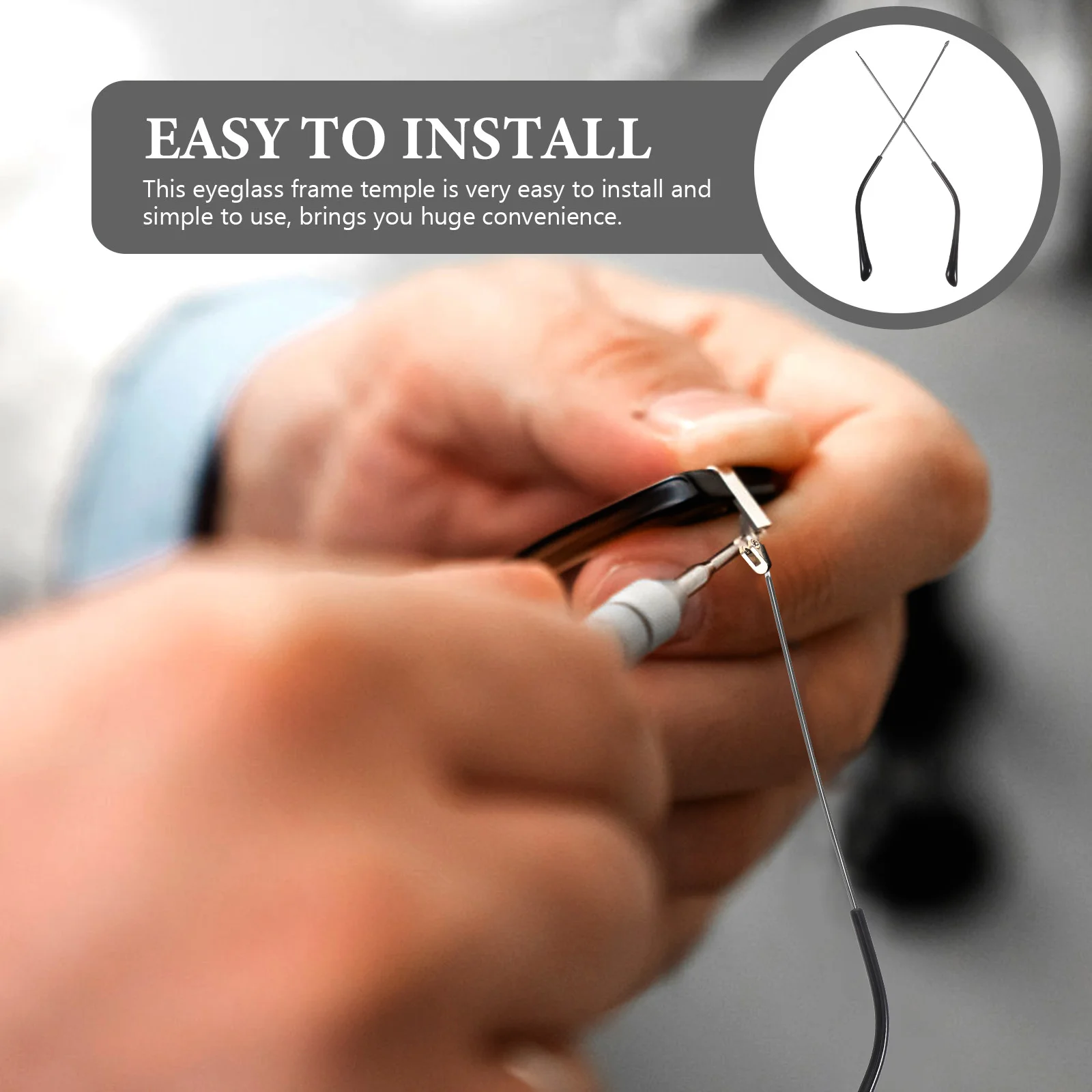 Очки Alien с тонкими ножками сменные очки металлическая оправа детали дужки