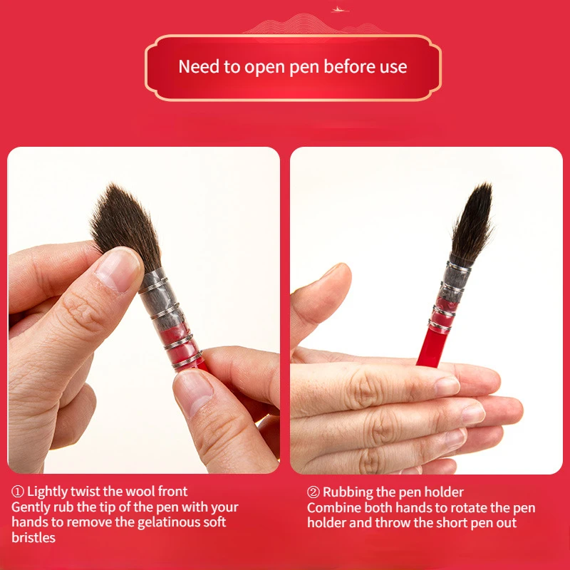 Cena Zestaw 9 Czerwonych Tłustych Pędzli Akwarelowych Malowanie Artystyczne Z Wiewiórką Nylonowa Mieszanka Wełny Głowica Mopa Stalówka Hook Line Detail Stroke Pen