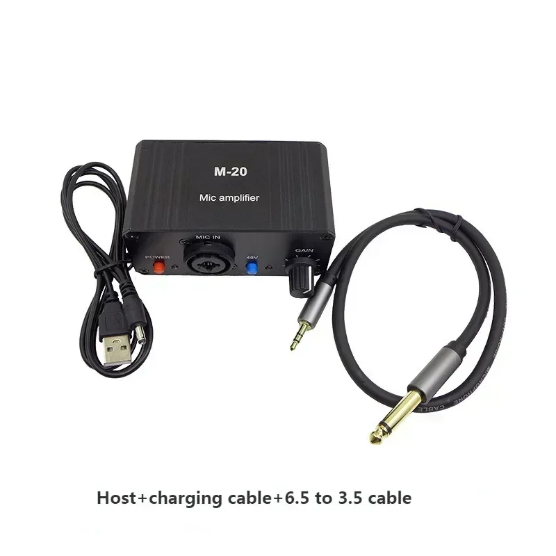 1 комплект динамический микрофон конденсаторный микрофонный усилитель M-20 аудио