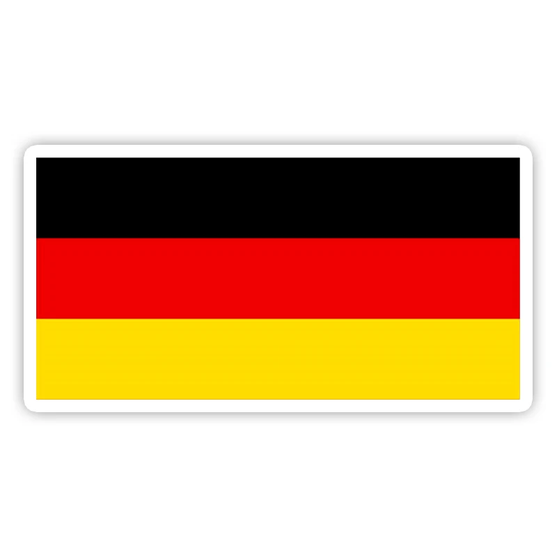 

13 см/17 см самоклеящаяся наклейка Немецкий флаг Автомобильная наклейка водонепроницаемые автомобильные декорации на бампер заднее окно ноутбук