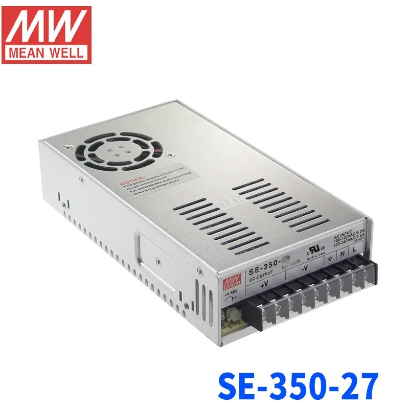 MEAN WELL, тайваньский уток Ming, переключатель питания, SE-350-5 5 В/60 А, единичный выходной источник питания SE 350, 12 В, 15 В, 24 В, 27 в, 36 В, 48 В
