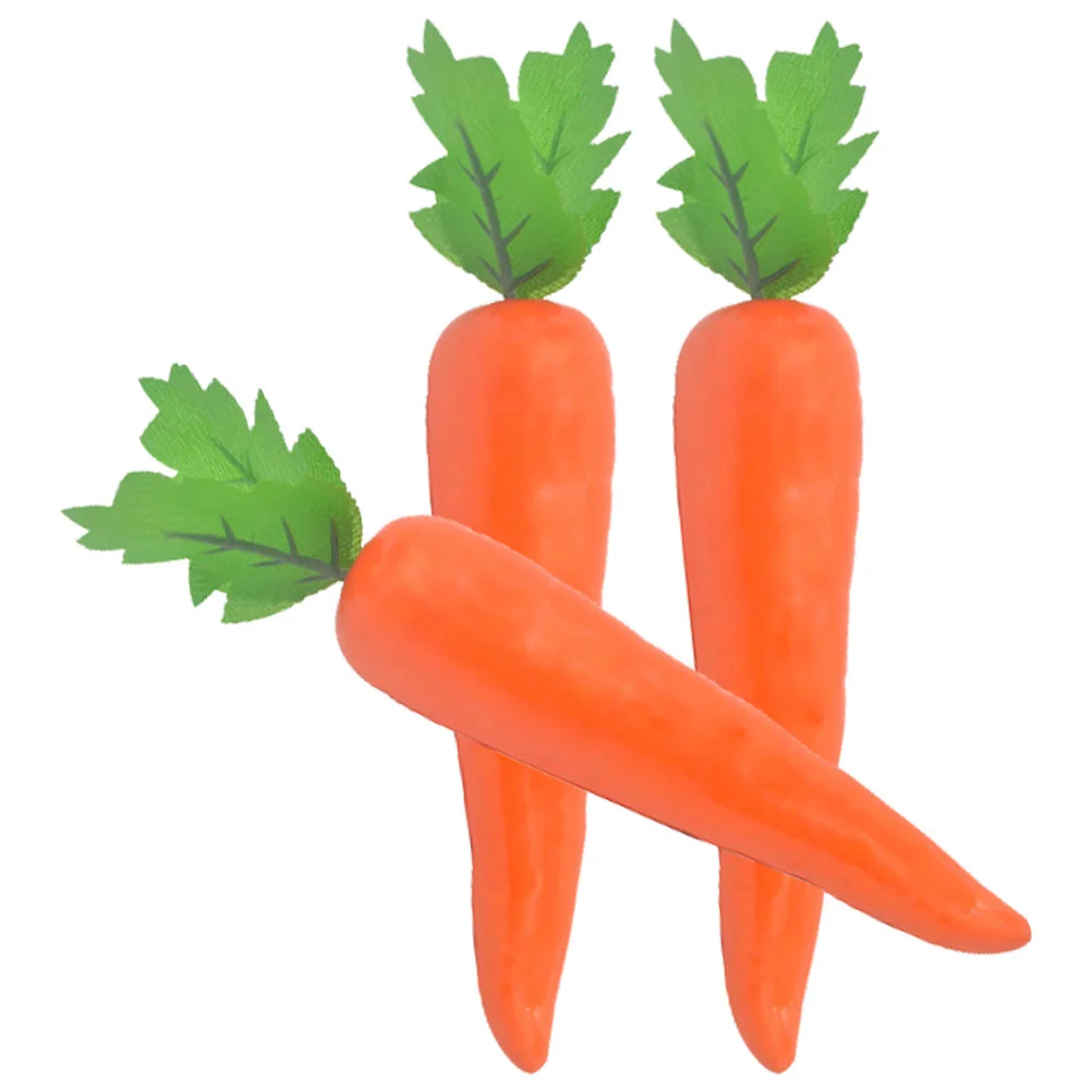 

Carrots Simulation Vegetables Props Artificial Vegetable Fruits Fruit Faux Decoration Eastermodel Fake Carrot Mini Photography