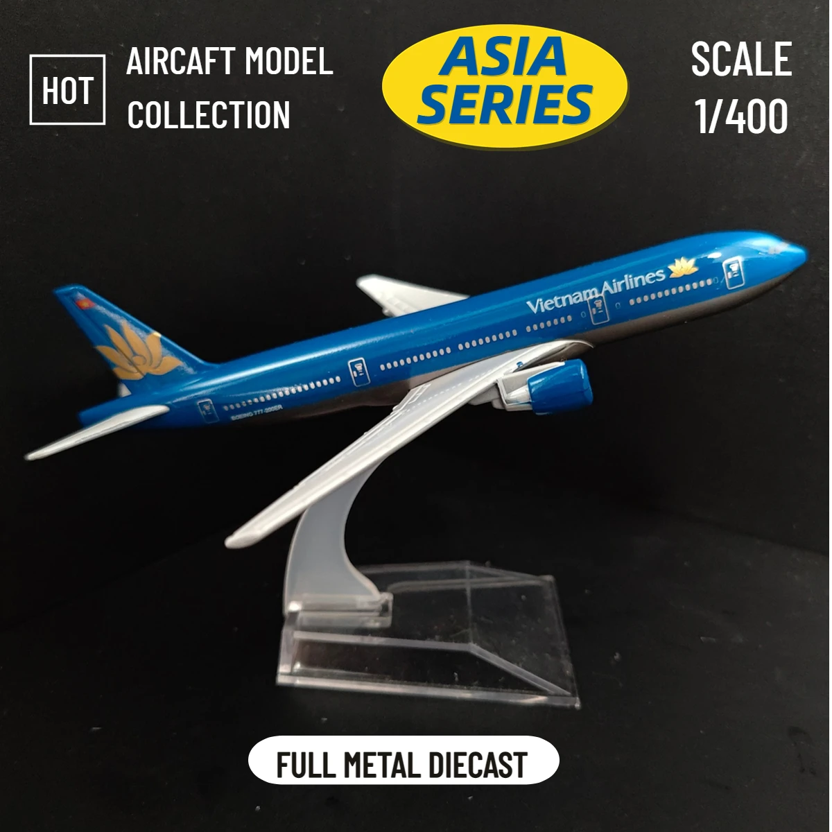 

Scale 1:400 Metal Replica Aircraft 15cm Vietnam A350 Asia Airline Boeing Airbus Diecast Model Aviation Miniature Gift for Boys