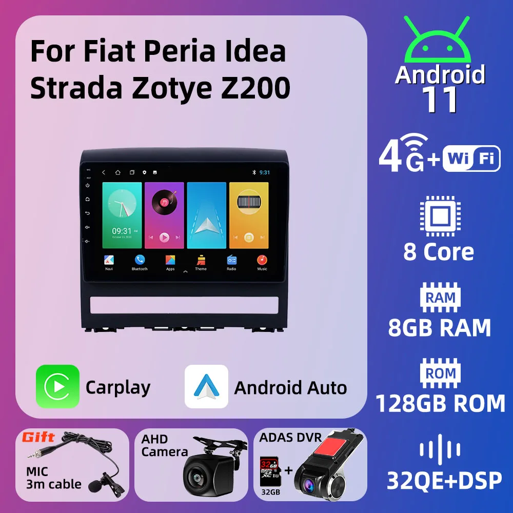 

2 Din Car Radio for Fiat Peria Idea Strada Zotye Z200 Android Car Stereo Gps Navigation Radio Multimedia Video Player Autoradio